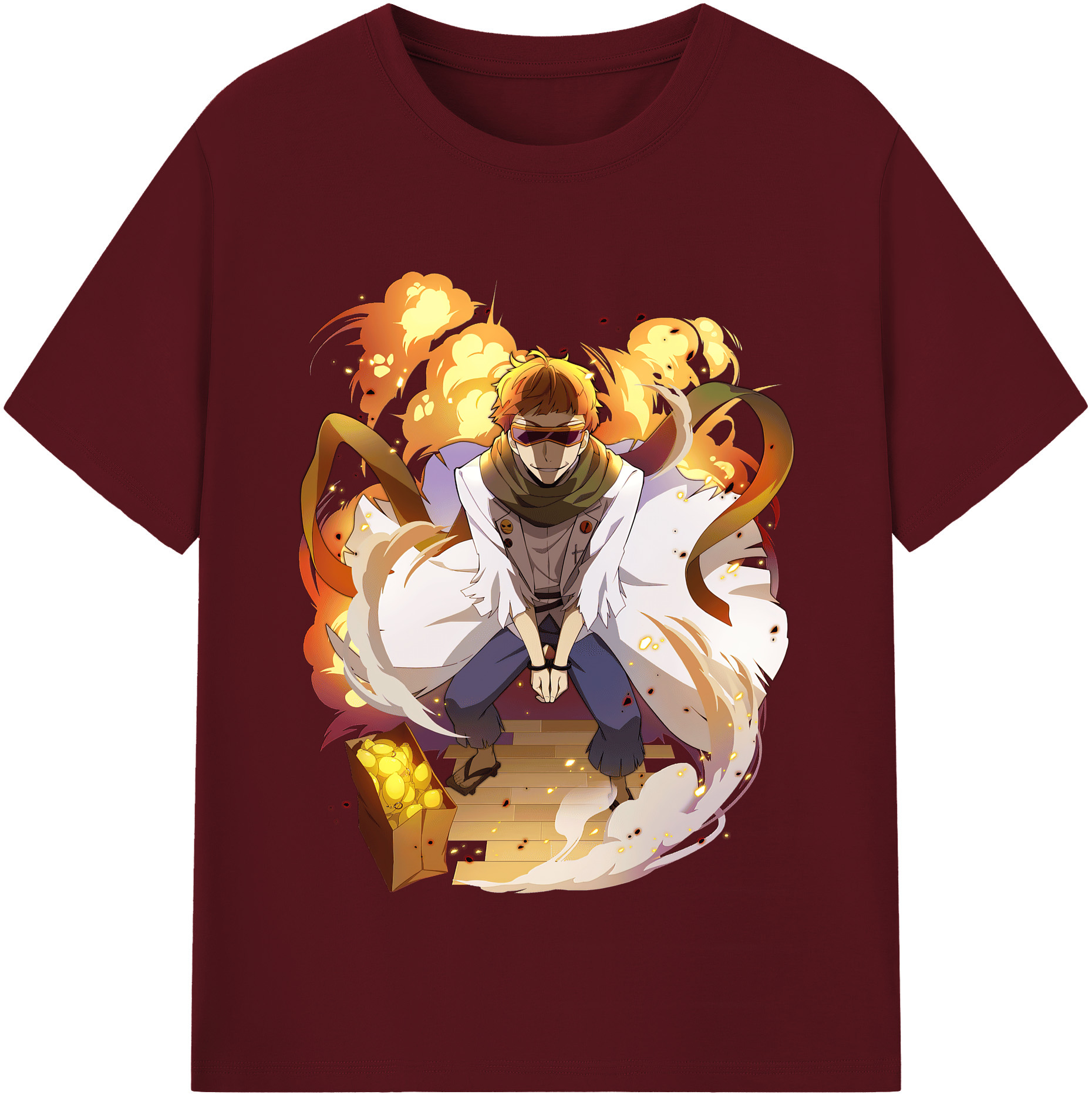 （画像用） 文豪ストレイドッグス Bungo Stray Dogs 綿100％半袖Tシャツ（フロントプリント）